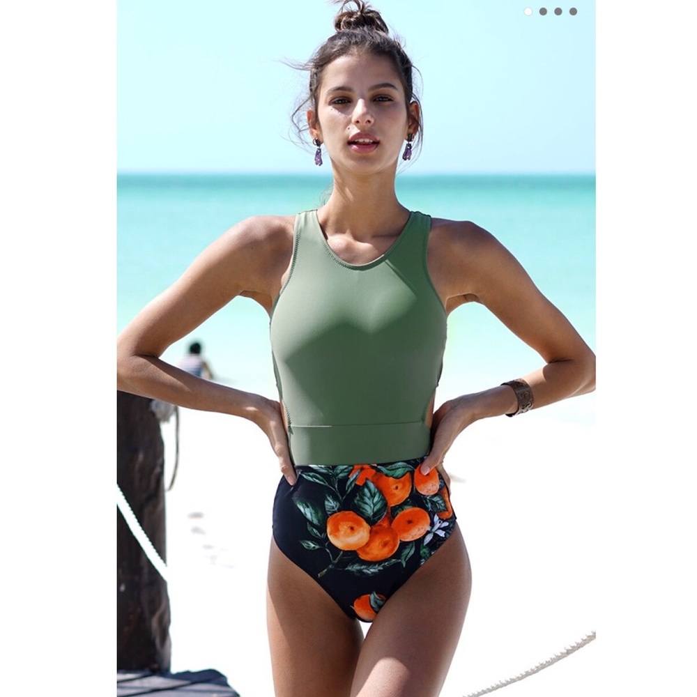 Cupshe Miss U Print One Piece